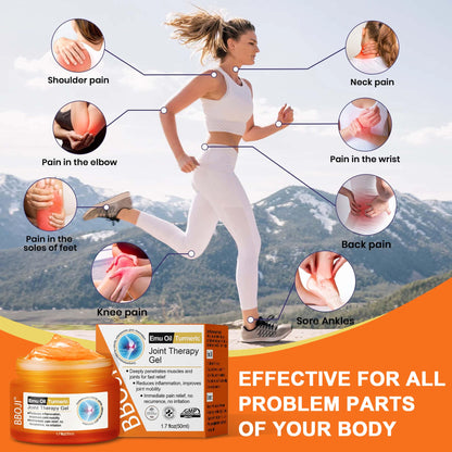 BBOJI™  Turmeric & Emu Oil Arthritis Soothing Pain Relief Massage Gel