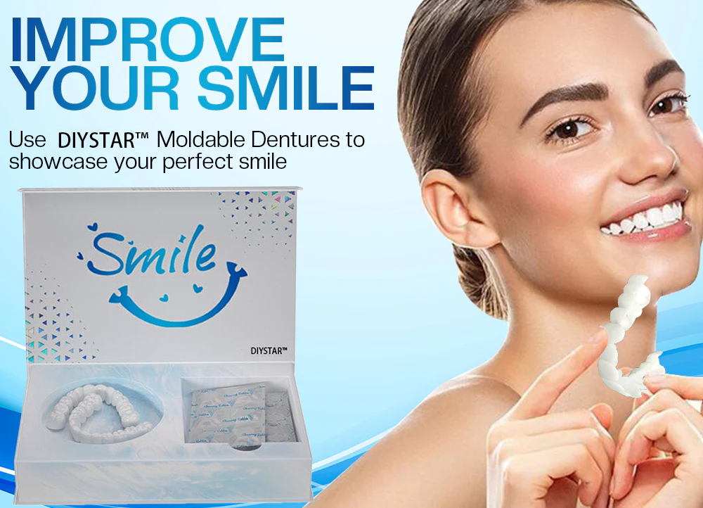 Official Store | DIYSTAR™ Moldable Dentures🧑🏽‍⚕️Obtain American Dental Association (ADA) Certification ✅